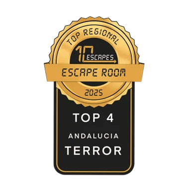 Top Regional 10Escapes Escape Room 2025 — Top 4 Andalucía Terror